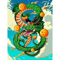 Painting by Numbers with Frame Dragon Ball Paintings to Paint 40X50 Cm