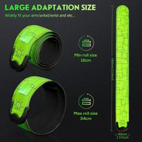 Led Apyrankės, 2 vnt., Įkraunamos, Atspindinčios, Šviečiančios