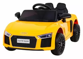 Elektromobilis Audi R8, geltonas