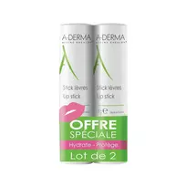Set Duo, A-Derma, A-Derma, Hydrates, Lip Balm Treatment, 2 pcs, 4 ml
