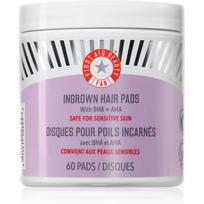 First Aid Beauty Ingrown Hair Pads eksfoliaciniai diskeliai įaugusiems plaukeliams 60 vnt.