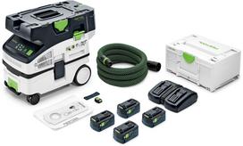 Akumuliatorinis dulkių siurblys Festool CLEANTEC CTLC MINI I-Plus; 18 V; 4x5,0 Ah akum.