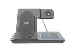 Gembird TA-WPC31S-01-BK 3-in-1 foldable wireless charger stand, 15 W, Samsung watch, black | Gembird