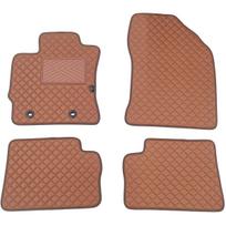 Eko odos kilimėliai QuiltyMats TOYOTA AURIS 2012-2019m. (Ruda / rudos siūlės)
