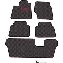 Eko odos kilimėliai QuiltyMats OPEL ZAFIRA 2005-2011m. (B 7v., I, II ir III eilės) (Juoda / raudonos siūlės)