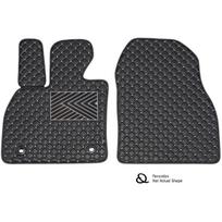 Eko odos kilimėliai QuiltyMats OPEL COMBO 2012-2017m. (Juoda / pilkos siūlės)