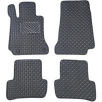 Eko odos kilimėliai QuiltyMats MERCEDES-BENZ C-class W205 2014-2021m. (Juoda / pilkos siūlės)