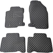Eko odos kilimėliai QuiltyMats LEXUS NX 2014-2021m. (Juoda / pilkos siūlės)