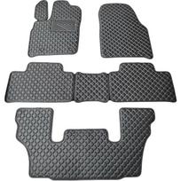 Eko odos kilimėliai QuiltyMats DODGE DURANGO nuo 2011m. (I, II ir III eilės 6v.) (Juoda / pilkos siūlės)