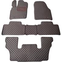 Eko odos kilimėliai QuiltyMats DODGE DURANGO nuo 2011m. (I, II ir III eilės 6v.) (Juoda / raudonos siūlės)