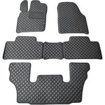 Eko odos kilimėliai QuiltyMats DODGE DURANGO nuo 2011m. (I, II ir III eilės 6v.) (Juoda / juodos siūlės)