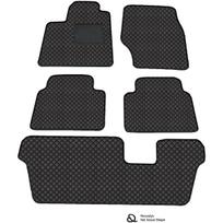 Eko odos kilimėliai QuiltyMats CHEVROLET ORLANDO 2010-2018m. (7v. I, II ir III eilės) (Juoda / juodos siūlės)