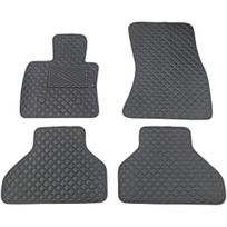 Eko odos kilimėliai QuiltyMats BMW X5 2013-2018m. (F15) (Juoda / juodos siūlės)