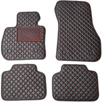 Eko odos kilimėliai QuiltyMats BMW 2 ser. 2014-2021m. (F45) (Juoda / raudonos siūlės)