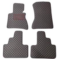 Eko odos kilimėliai QuiltyMats BMW X3 2003-2010m. (E83) (Juoda / raudonos siūlės)