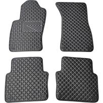Eko odos kilimėliai QuiltyMats AUDI A8 2002-2009m. (D3) (Juoda / pilkos siūlės)