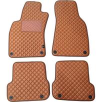 Eko odos kilimėliai QuiltyMats AUDI A6 2006-2011m. (C6) (Ruda / rudos siūlės)