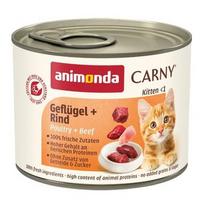 ANIMONDA Carny Kitten Poultry Beef - drėgno kačių ėdalo - 200 g