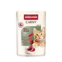 ANIMONDA Carny Adult Beef and ostrich - šlapias kačių maistas - 85g