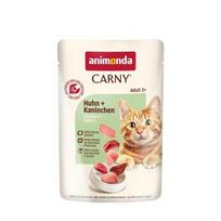 ANIMONDA Carny Adult Chicken and rabbit - šlapias kačių maistas - 85g