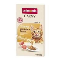 ANIMONDA Carny Chicken with taurine - skanėstas katėms - 6 x 15g