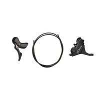 Shimano ST-U6030(L) BR-U6030(F) CUES Stabdžių pavarų rankenėlė su hidrauliniais stabdžiais | 2x10/11 pavarų - priekiniai