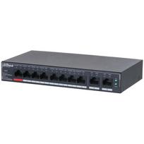 Dahua SG4010P stalinis komutatorius 10P 8PoE 10/100M/1G 110W PoE, 8 RJ45 PoE prievadai, 2 RJ45 prievadai, L2, –10 °C iki +55 °C