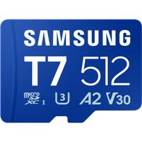 Samsung Atminties kortelė T7 microSD MB-MB512T/WW, 512GB, Micro SDXC, UHS-I 10 U3 V30, iki 170MB/s, atspari vandeniui, smūgiams