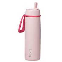B.BOX plieninė termo gertuvė su šiaudeliu Paradise Pink 690 ml