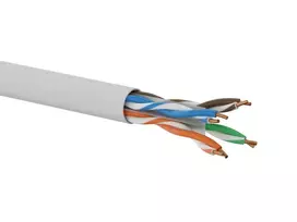 6A kategorijos U/UTP tinklo kabelis, vytintas, LSOH, Dca 4x2x23 AWG, 10Gb/s, 10 metų garantija, pilkos spalvos, 500 m – Q-LANTEC
