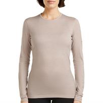 Damska Icebreaker Merino 200 Oasis Long Sleeve Crewe - Dydis L (1043750LH1 Marškinėliai)
