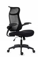 Patogi juoda biuro kėdė Giosedio reguliuojami porankiai ergonomiška