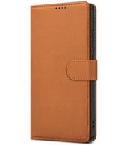 Dėklas Fancy Wallet Xiaomi Redmi 17C 4G/Redmi 14C/Redmi A4/Poco C75 rudas