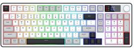 Klawiatura gamingowa Redragon Aria PRO bezprzewodowa membranowa podświetlana biało-szara | K527WGL-PRO | 6950376737052