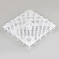 Kvadratinis akvariumas po žvyru, žuvų rezervuaro dugno filtravimo plokštės filtravimo sistema #02 White With Nozzle