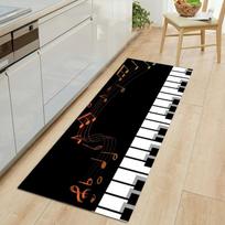 Piano Keyboard serijos 3D spausdintas kilimėlis, didelis plotas, kilimai svetainei miegamajame, virtuvės grindų kilimėliai, neslystantys 40x60cm