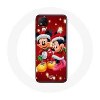 Coque pour Xiaomi Redmi 9C Mickey Mouse et Minnie Mouse le jour de Noël