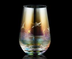 500ml Karališkojo Teismo Raudonkojis Gėlinis Kinų Stiliaus Puodelis Gėrimams Auksinis Sidabrinis Degintas Laimingas Viskio Stiklinė Alaus Puodelis Vandens Arbatos Puodelis Magic Color 500ml white
