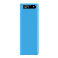 M10 nešiojamasis mikro USB Type-C Power Bank Shell 18650 akumuliatoriaus įkroviklio dėžutė mėlyna