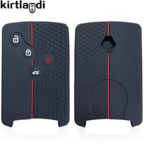 Silikoninis automobilio rakto dėklas, skirtas Renault Duster Kaptur Clio Captur Logan Megane 2 3 Laguna Fluence Zoe Koleos Scenic Danilo Nema raudona