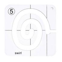1 Set Acrylic Quilting Template Free Motion Quilting Ruler DIY Hollow Quilting C