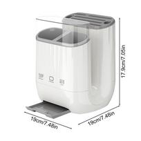 Kitchen Knife Rack Cutting Board Holder Easy Clean Large Capacity Nonslip Detachable Organizer Utensil Chopstick Holder pilka spalva