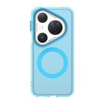 For Huawei Pura 80 Ultra Case Huawei Pura 80 Ultra Cover Magnetic Matte Bumper Shield Protective Phone Case Pura 80 Ultra Funda Huawei Pura 80 Ultra mėlyna