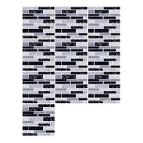 10 lapų marmuro sienų plytelių lipdukas vandeniui atsparus PVC lipnus dekoratyvinis lipdukas namams, vonios kambariui, virtuvei, sienelės virš stalviršio, nulupamas ir priklijuojamas sienų lipdukas 10cm D