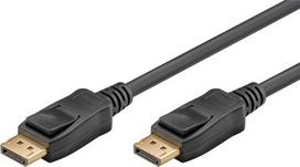 Goobay DisplayPort cable  DisplayPort connector, 8K / 144Hz (black, 2 meters, 54Gbit/s, DisplayPort 2.0 / 2.1)