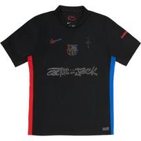 Travis Scott Barselona x Nike SS25 išvykos trumpomis rankovėmis futbolo marškinėliai - FQCJ-CJ03 EU M juoda