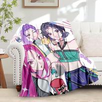 K-POP Anime Merginų Grupė Keturi Metų Laikai Minkštas Šiltas Antklodė Visų Sezonų Storo Mezgimo Poliesterio Patalynė Lovai, Stovyklavimui, Kelionei Tobula Dovana 80x120cm