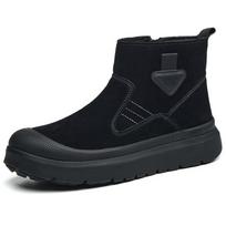 New Male Anti scald welding boots Anti-smash Work Boots Anti puncture Safety Boots Steel toe shoes side zipper Protection Shoes 38