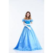 Helovino suaugusiųjų Pelenės princesės suknelė, naktinio klubo DS scenos kostiumas, pasirodymo kostiumas S white