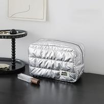 Portable Makeup Bag Travel Toiletry Bag Women'S Large Capacity Portable Multi-Purpose Makeup Tools Cosmetics Storage Bag Black Small gray